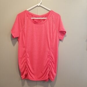 Tangerine short sleeve workout tee